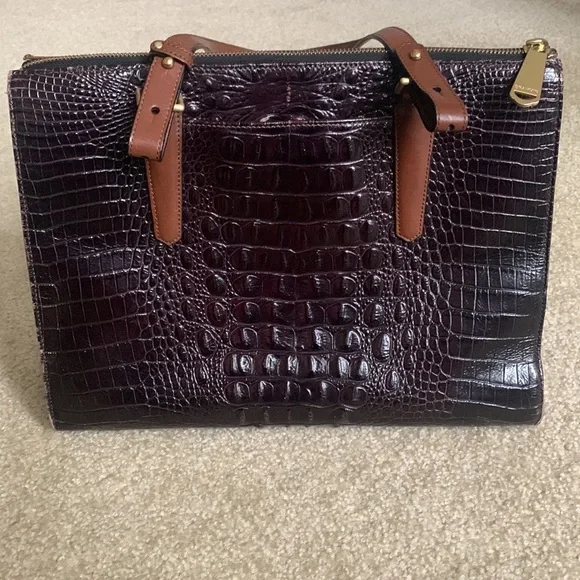 Brahmin Leopard Print Tote Bag - Picture 2 of 16